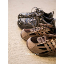 郑买买 漫步鞋 秋冬季新款休闲加绒百搭复古拼色巨好看的运动鞋女