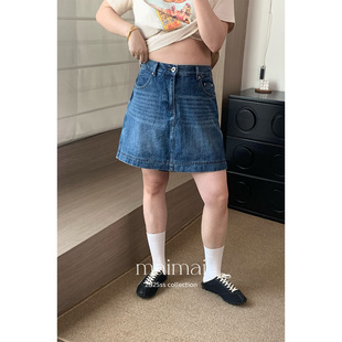 郑买买 显瘦休闲百搭水洗牛仔短裤 心机牛仔裙裤 薄款 女 夏季