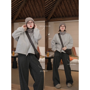 百搭简约拼接小众设计感卫衣女款 郑买买 新款 2025年秋冬季 小宇宙