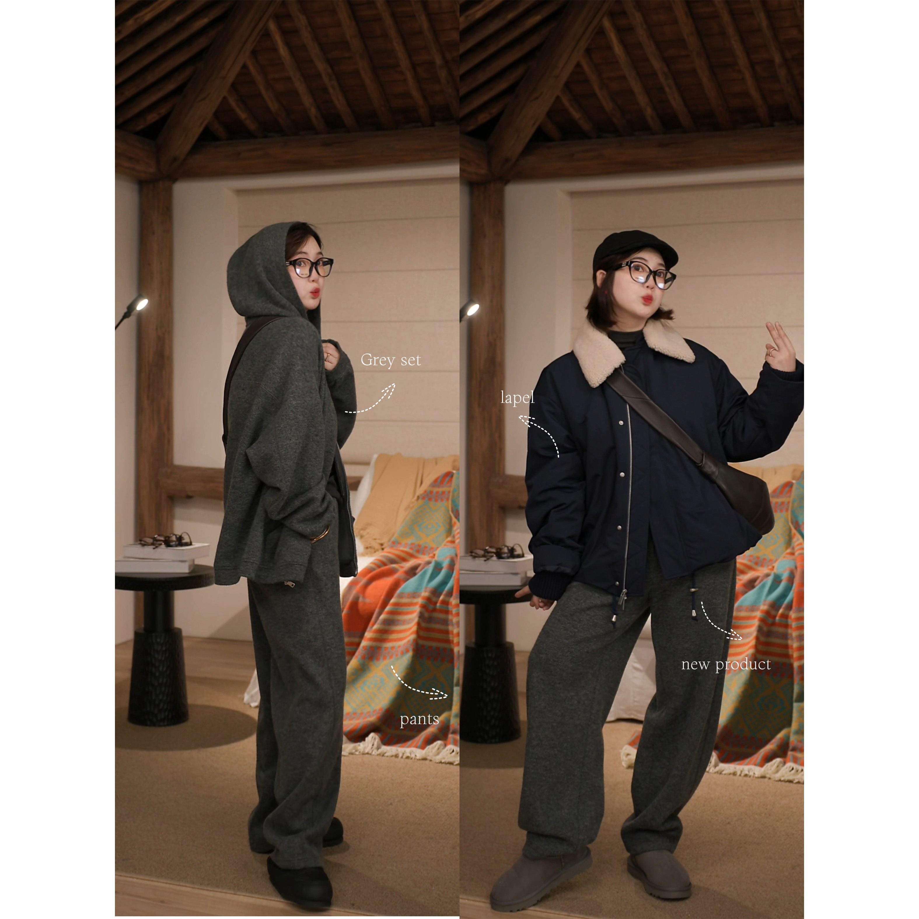 秋冬款气质基础百搭长款休闲裤