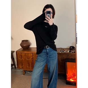 黑白配2.0 纯色打底T恤女款 春季 休闲百搭基础全棉长袖 新款 郑买买