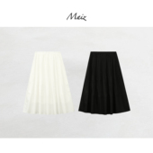 新款 春季 两色休闲高级韩系百褶2026巨好看连衣裙 风琴叙事 郑买买