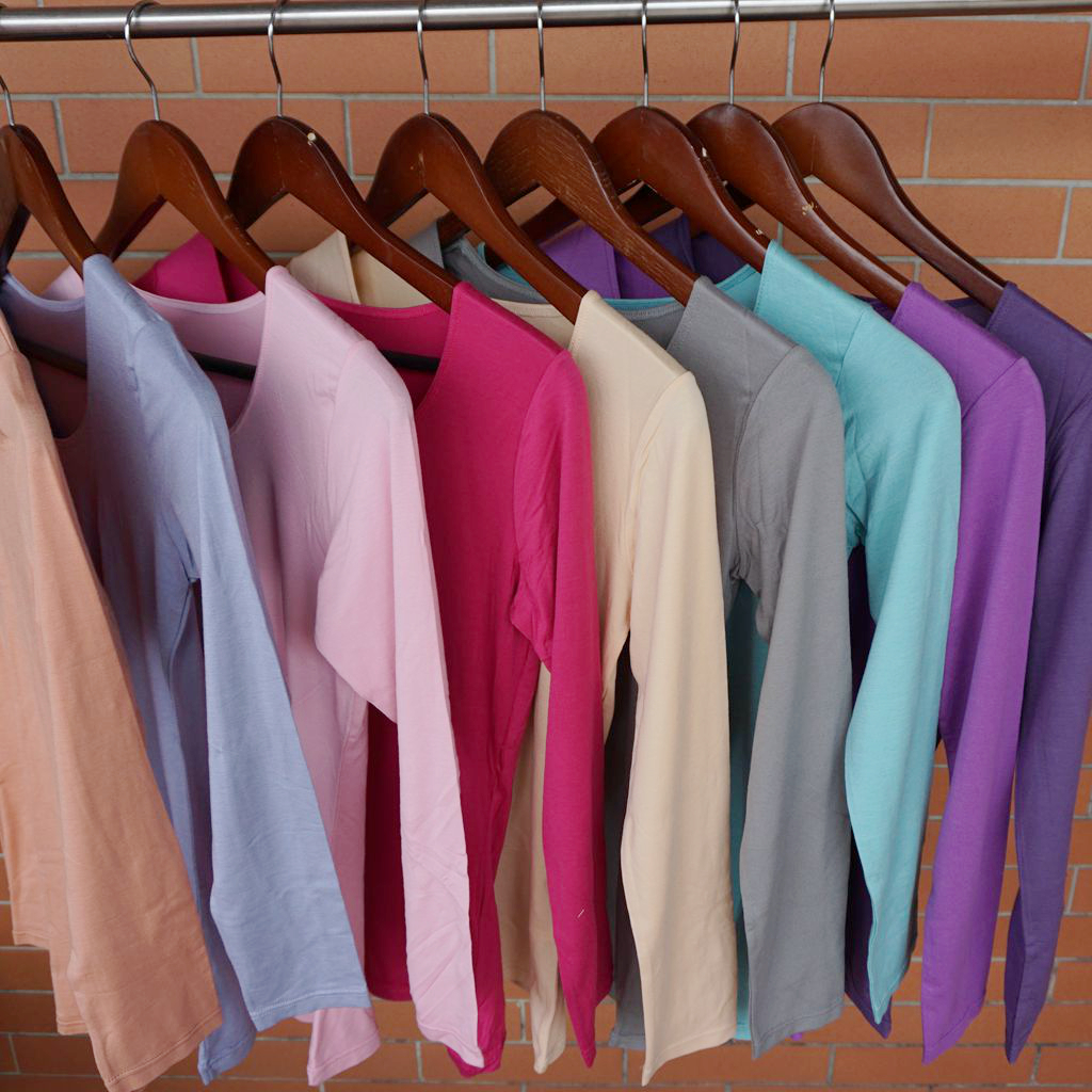 自发热超薄纯色打底衫