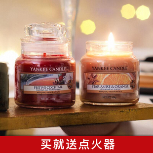 Yankee 饰摆件浪漫礼物 Candle扬基蜡烛进口许愿烛香薰蜡烛卧室装