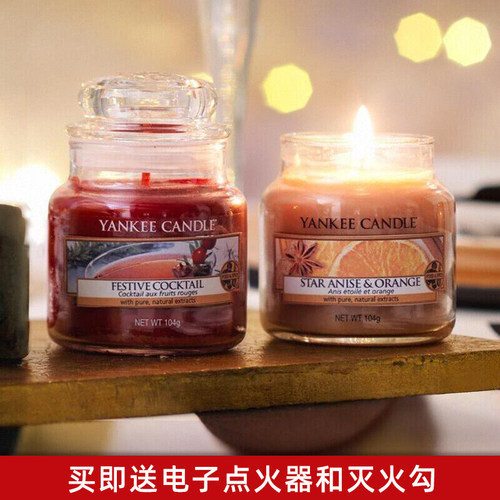 YankeeCandle扬基蜡烛许愿香薰蜡烛卧室装饰摆件礼物