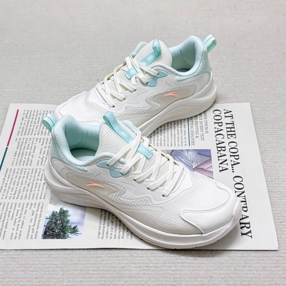 安踏漫步中考体测网面透气跑步鞋