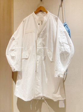 KOGIRL韩系东大门户外工装风洗水感廓形休闲风衣宽松长款松弛外套