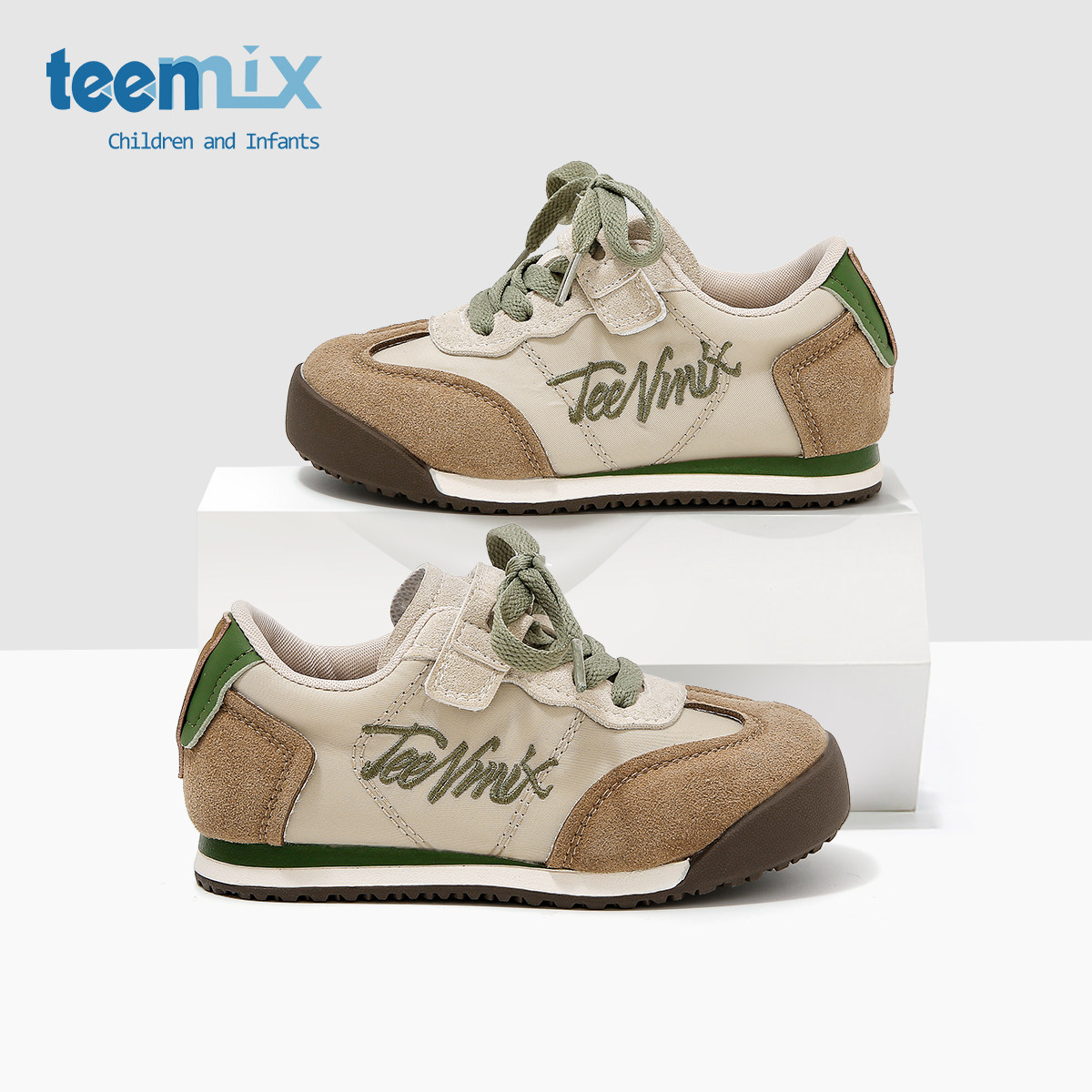 天美意2025年春秋女童复古魔术贴软底休闲鞋新款中大童男童运动鞋,童鞋/婴儿鞋/亲子鞋,运动鞋,淘宝优惠券,粉丝福利购,淘宝优惠卷