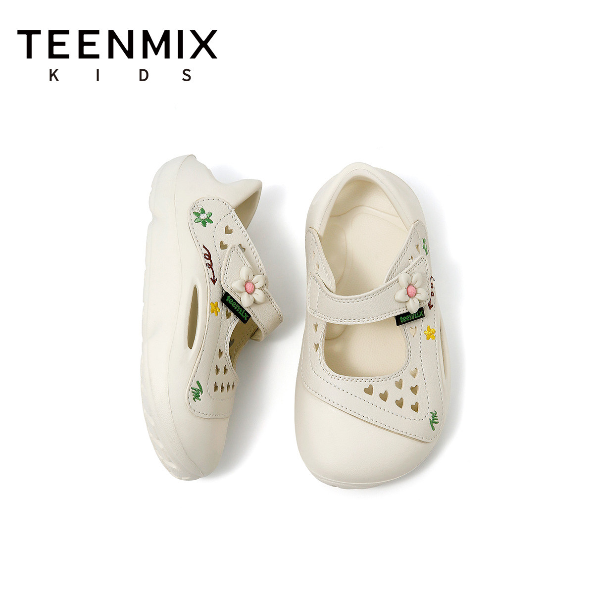 天美意童鞋2026夏季新款凉鞋女童百搭溯溪鞋沙滩鞋女孩洞洞鞋