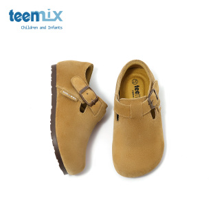 男童中大童鞋 天美意2025春夏季 女童宝宝鞋 儿童真皮勃肯鞋 子潮 新款