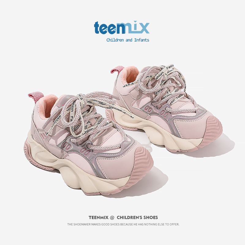 天美意保暖儿童加绒运动鞋