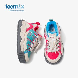 teenmix2025秋冬新款儿童加绒保暖运动鞋女童加厚棉鞋男童二棉鞋