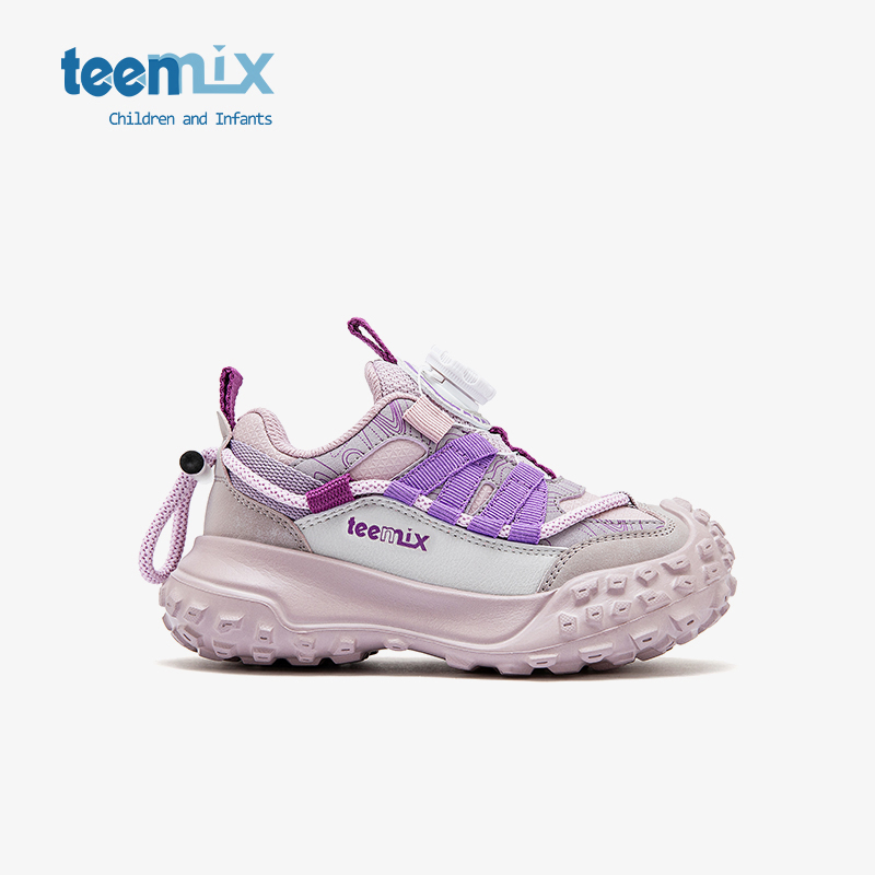 天美意童鞋2025春秋新款男童旋转钮百搭运动鞋女童软底舒适休闲鞋