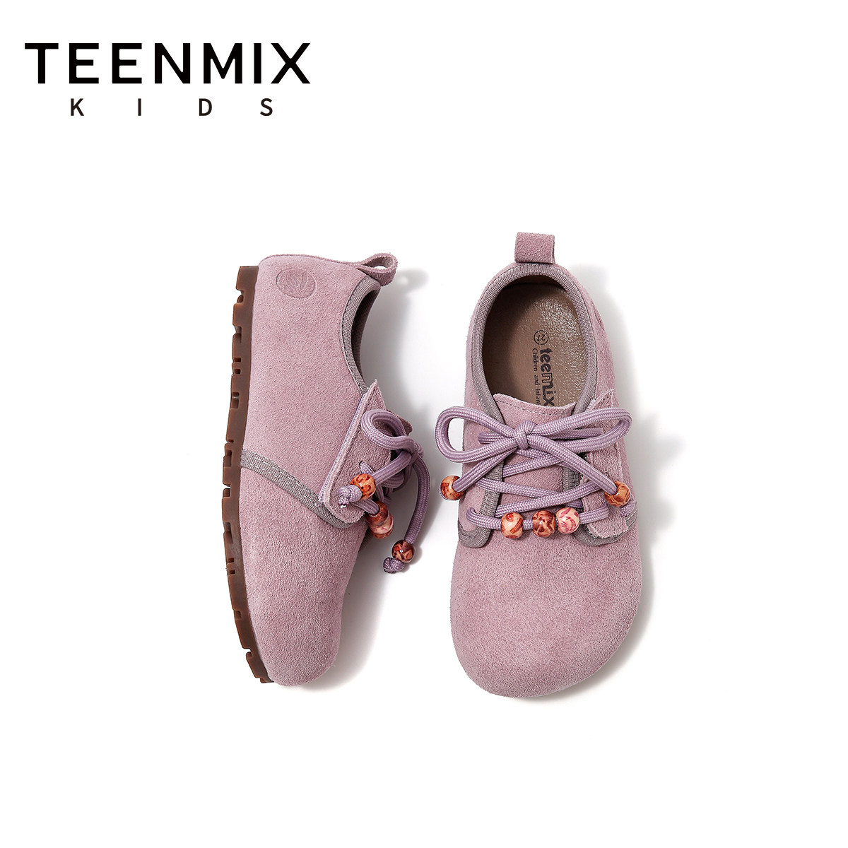 天美意童鞋2026年秋季新款女童一脚蹬休闲女孩亲子鞋中大童休闲鞋