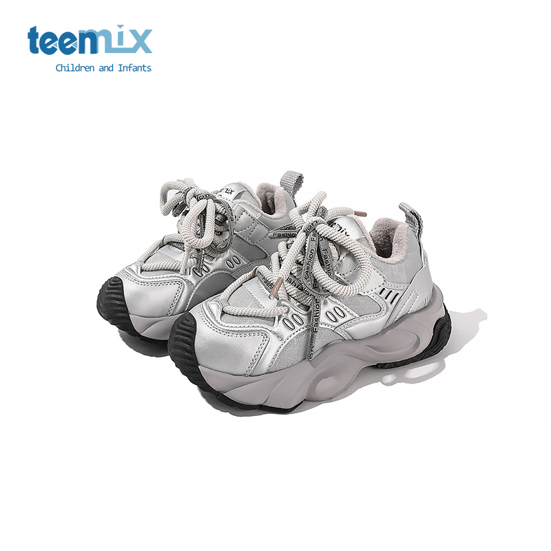 天美意大童冬季运动减震棉鞋