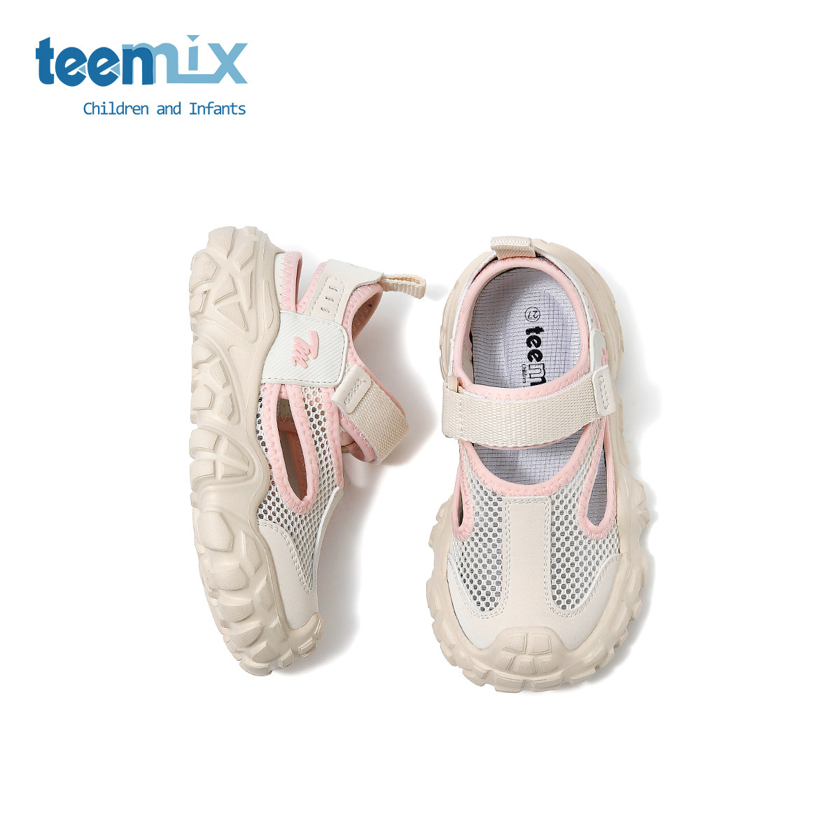 天美意儿童鞋凉鞋2026春夏季新款童鞋小女孩中大童包头运动沙滩鞋