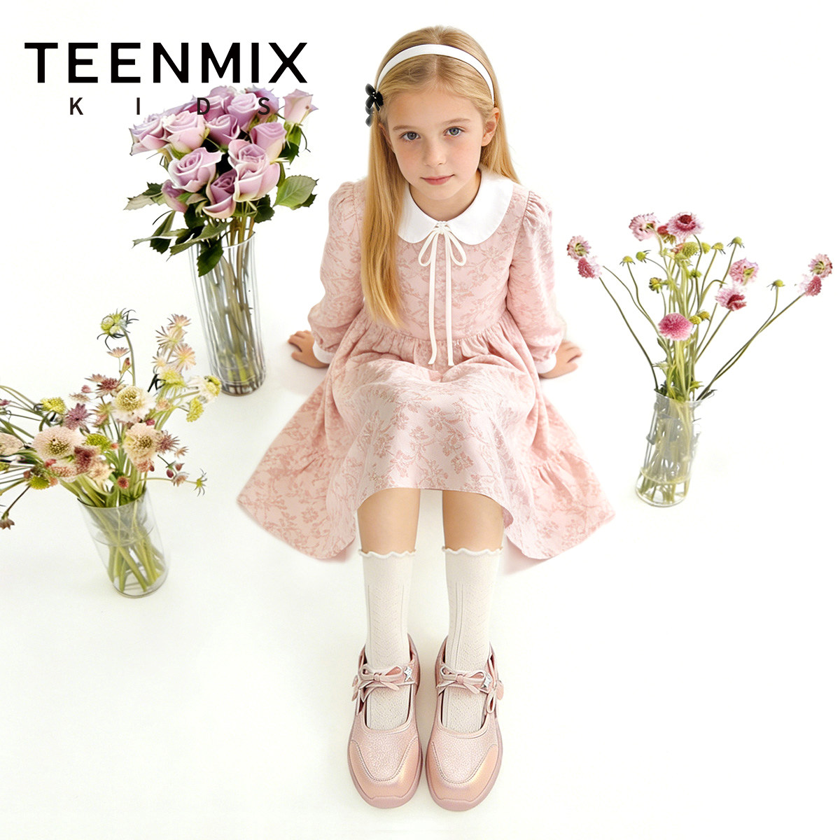 天美意童鞋女童皮鞋2026年新款春秋季单鞋小女孩软底公主鞋配礼服