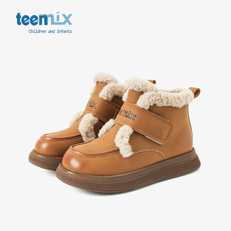 天美意时装靴儿童冬季休闲