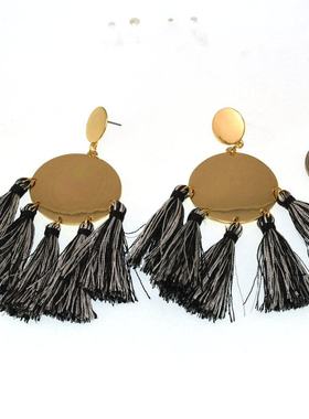 欧美外贸原单流行饰品  质感夸张流苏  耳环耳坠女 190822