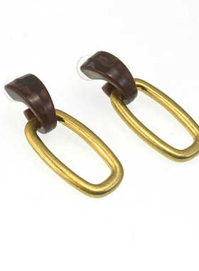 欧美外贸流行时尚饰品质感夸张复古简约气质耳环耳坠耳饰女240419