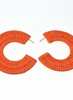 欧美外贸原单流行饰品 质感夸张 编制 耳环耳坠女 200728