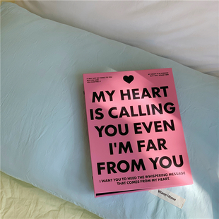 原创美式风简约字母A5四宫格卡册拍立得相册明星小卡收纳手账外壳