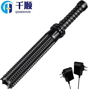 伸缩变焦广角 狼牙棒 充电防水远射 强光手电筒