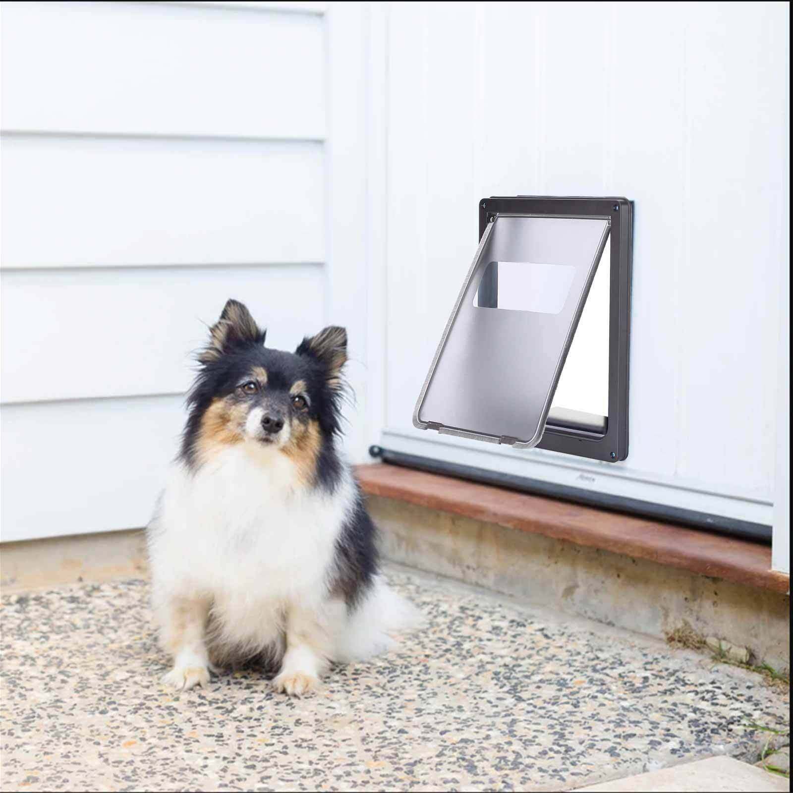 宠物狗门猫门 自由出入宠物门 Dog Lockable Security Flap Door