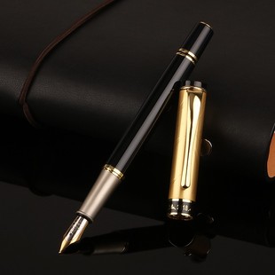 厂家华士来金属26大明尖书法练字墨水钢笔商务办公雕刻LOGO