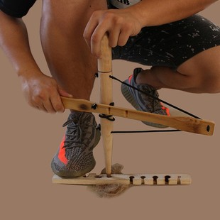 单人钻木取火户外拓展训练取火工具团建教学工具bow kit drill