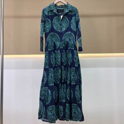 Samantha sung AUDREY#4薄棉SHIBORI SEAGRASS AQLIA连衣裙A0196
