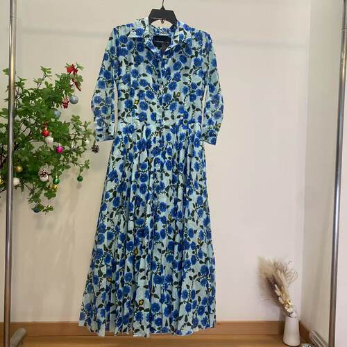 Samantha sung薄棉ASTER AZALEA FLOWER SMALL树莓裙子不退A077