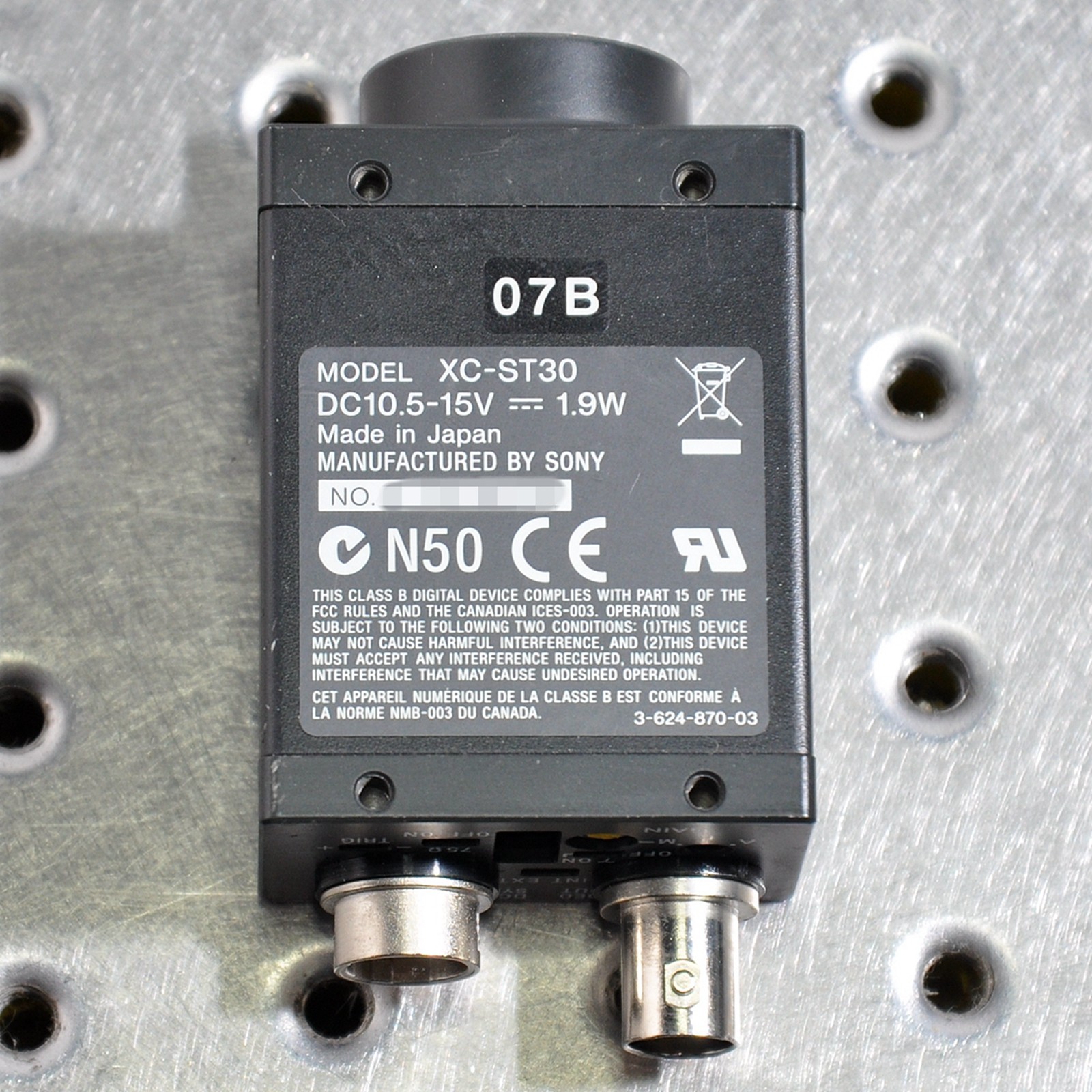 二手进口日本 SONY索尼XC-ST30 黑白工业相机 CCD DC10.5-15V