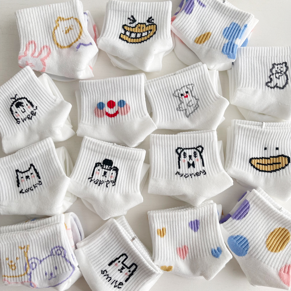 白色袜子女纯棉夏季可爱薄款韩国日系短袜低帮浅口日系吸汗船袜潮
