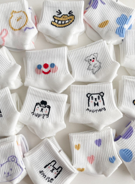 白色袜子女纯棉夏季可爱薄款韩国日系短袜低帮浅口日系吸汗船袜潮