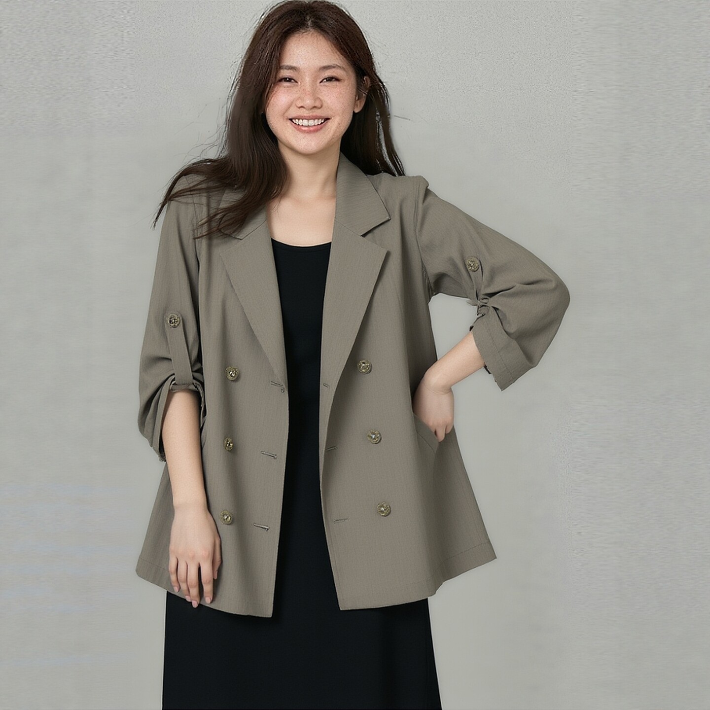 大码女装西装外套凤凰依屋图片