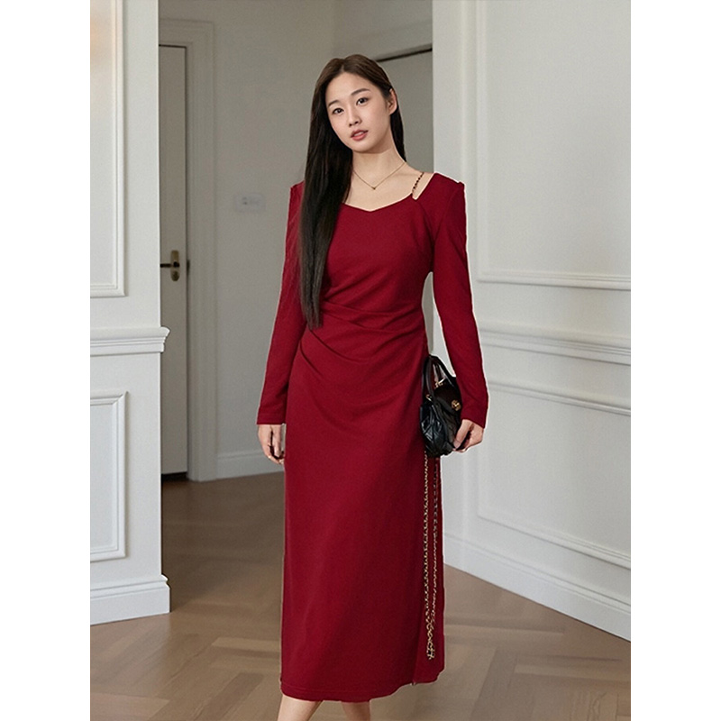凤凰依屋长袖大码连衣裙