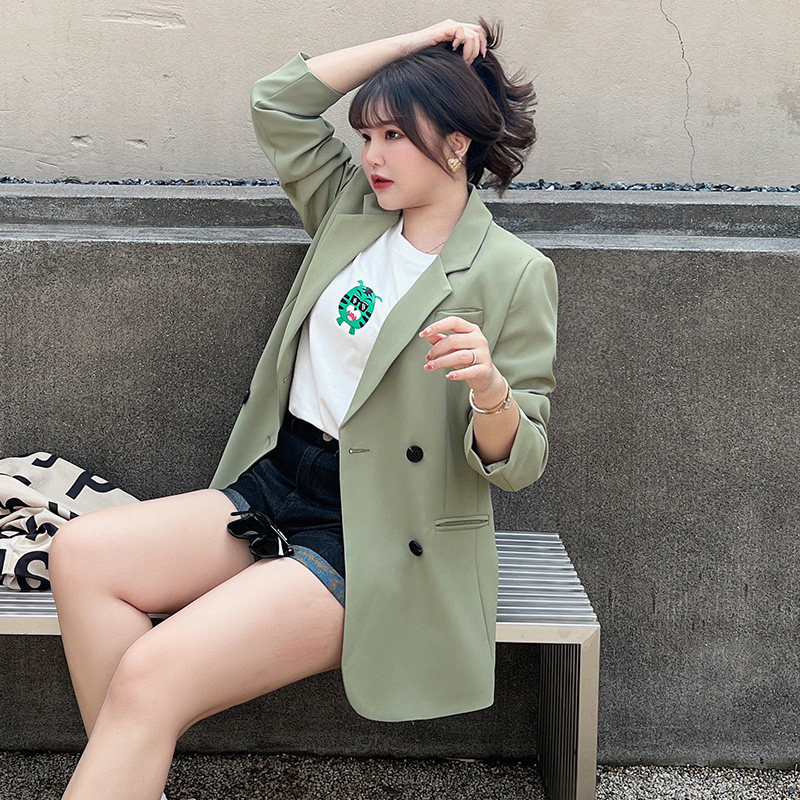 微胖大码mm胖正肩西装外套气场强大女装春季胖妹妹宽松 断码清仓,女装/女士精品,常规大码外套,淘宝优惠券,粉丝福利购,淘宝优惠卷