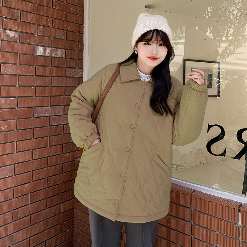 正肩棉服大码外套凤凰依屋