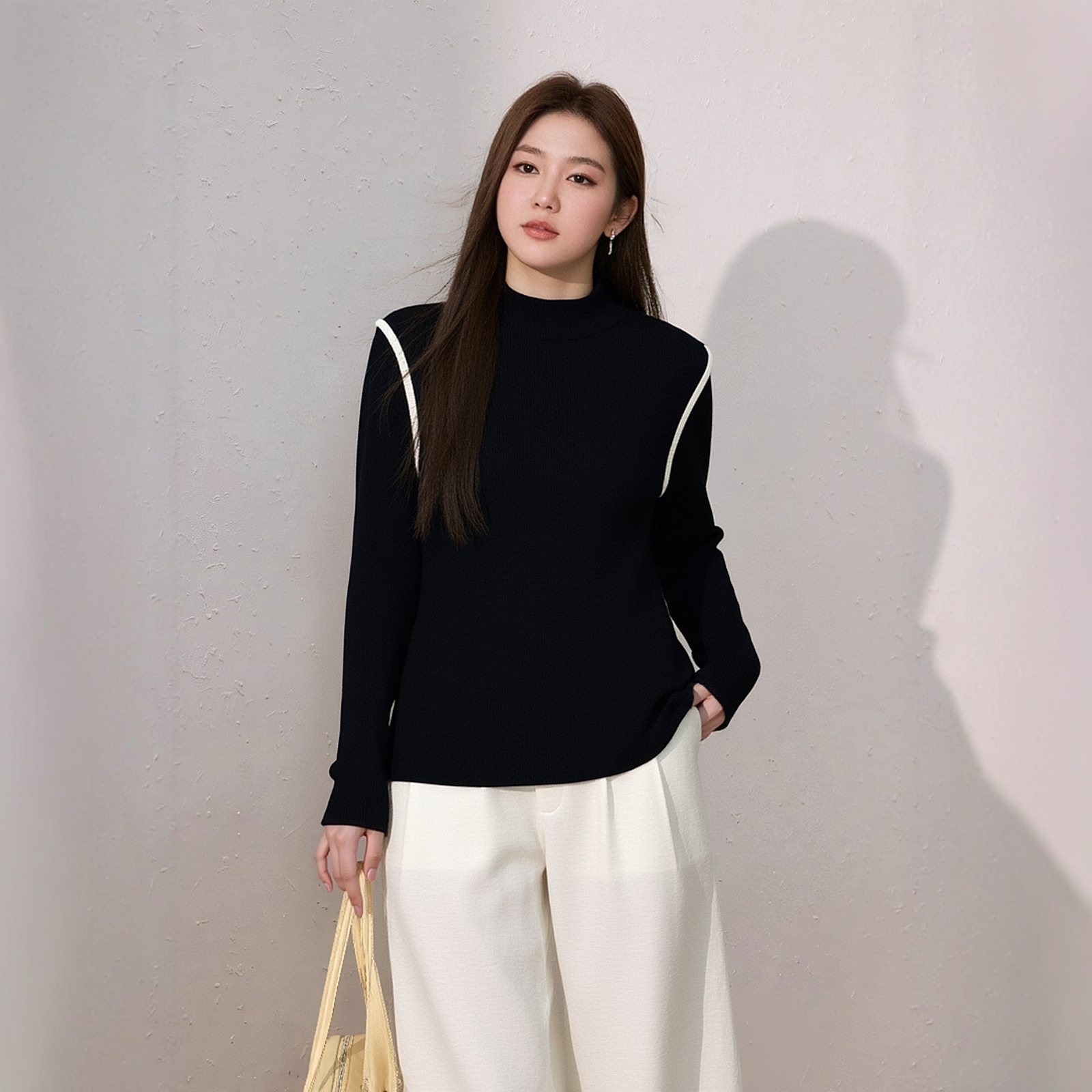 凤凰依屋半高领长袖T恤