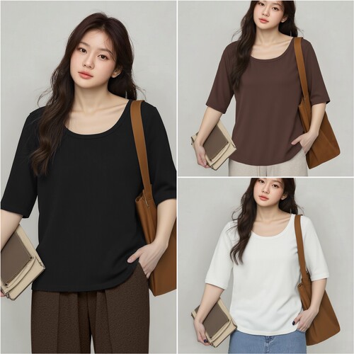 凤凰依屋大码正肩短袖