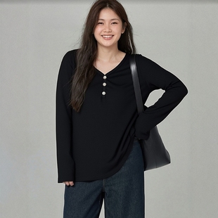 A字版 绝美遮肚显瘦外穿打底衫 巨遮肚 独特漂亮上衣胖妹MM春装 大码