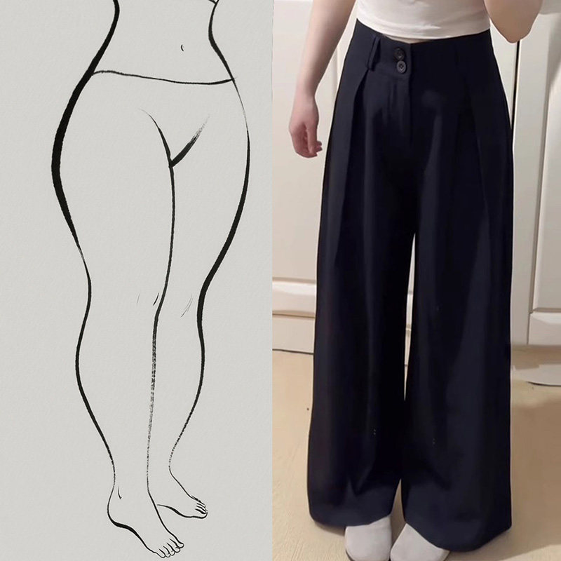 今年流行的梧桐裤大码女装春秋装适合梨形身材高腰阔腿裤显瘦长裤,女装/女士精品,大码裤装,淘宝优惠券,粉丝福利购,淘宝优惠卷