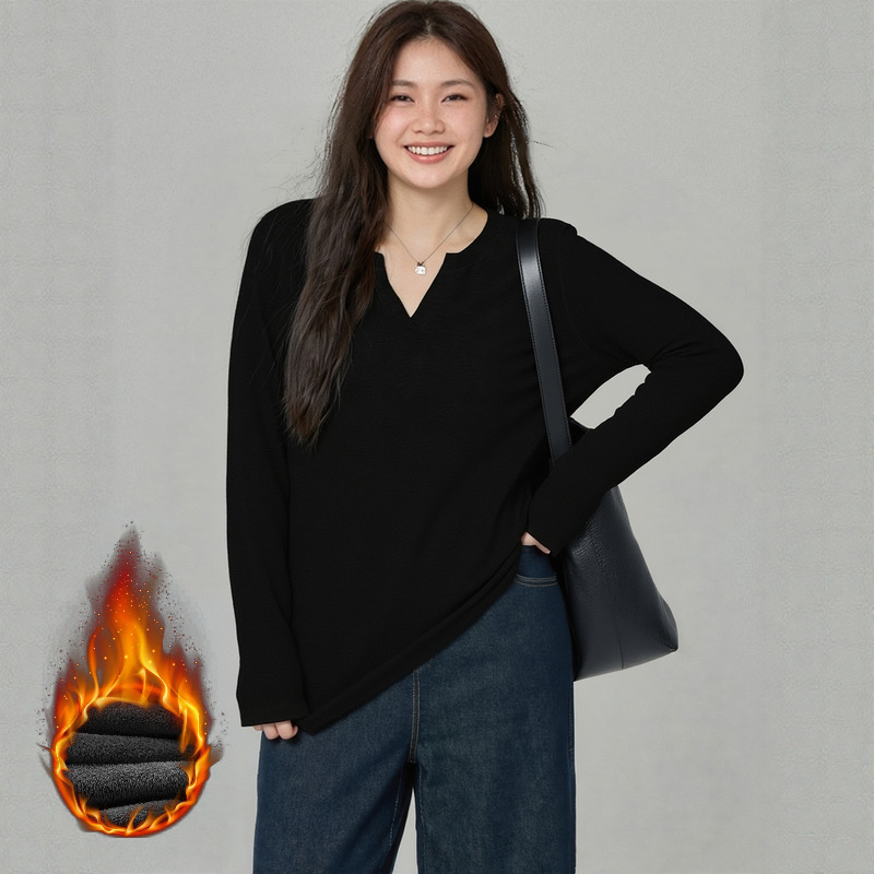 凤凰依屋大码显瘦打底开筒T恤