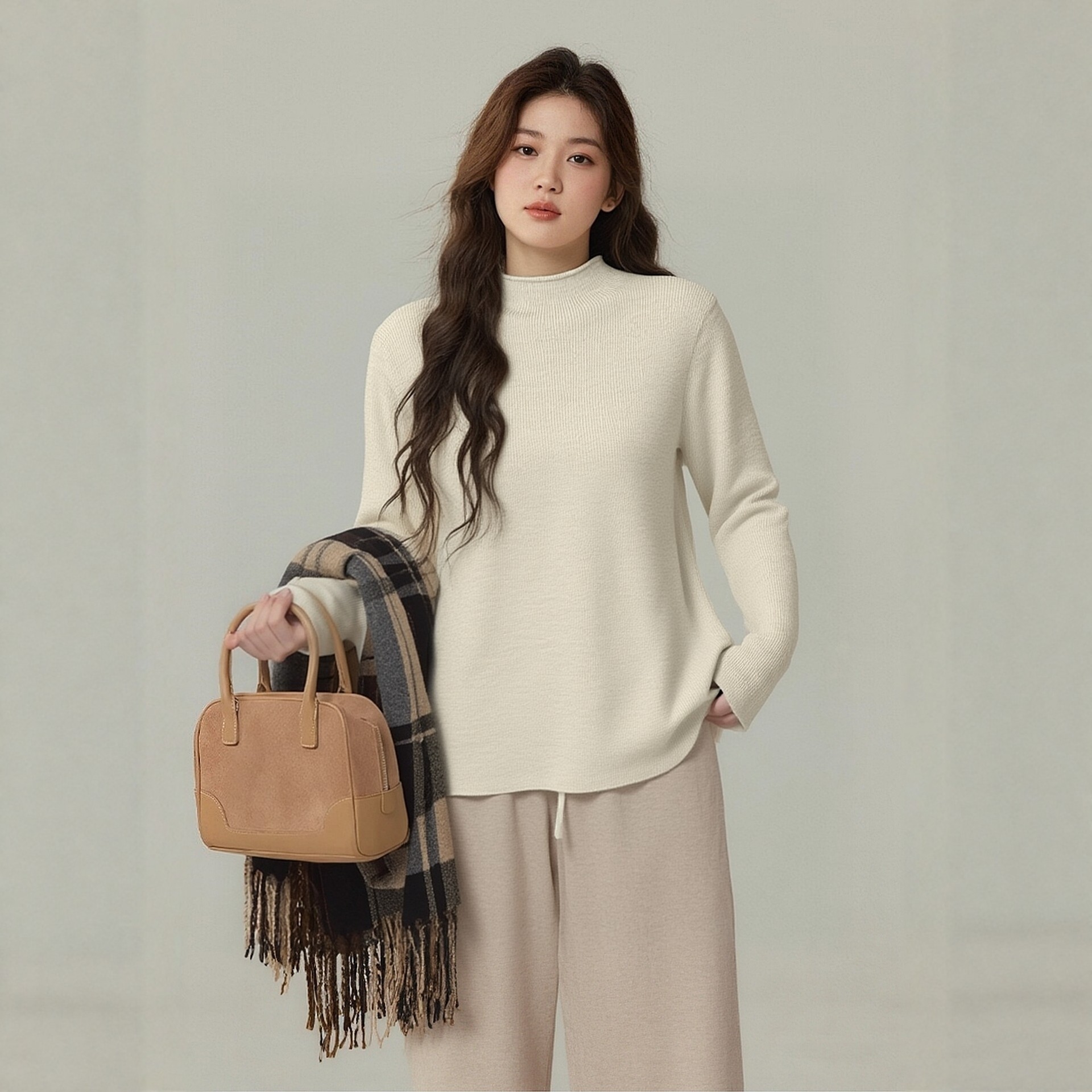 大码毛衣女胖mm秋冬200斤2025新款红色内搭针织衫半高领百搭打底,女装/女士精品,大码内搭,淘宝优惠券,粉丝福利购,淘宝优惠卷