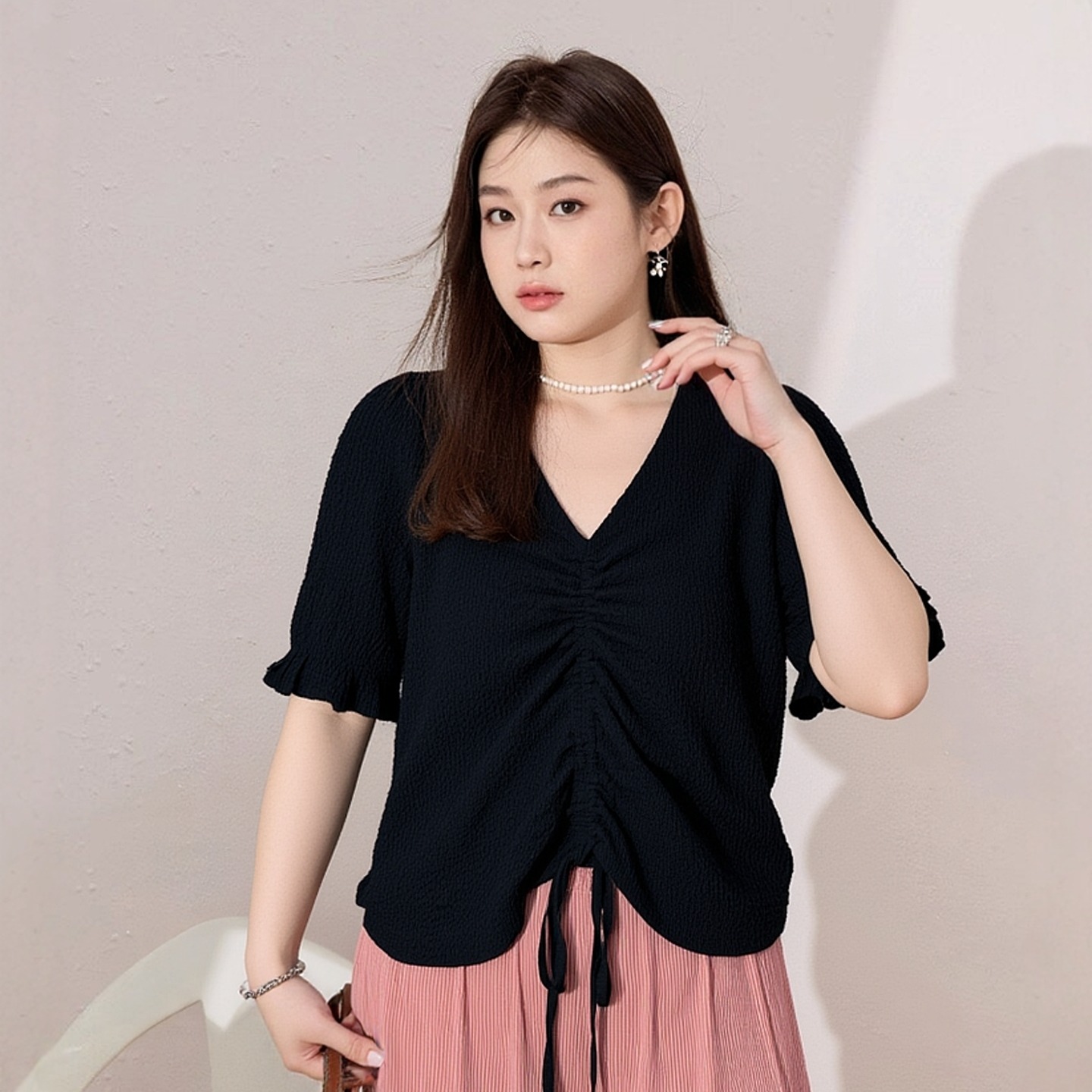 大码显瘦时尚衬衫凤凰依屋