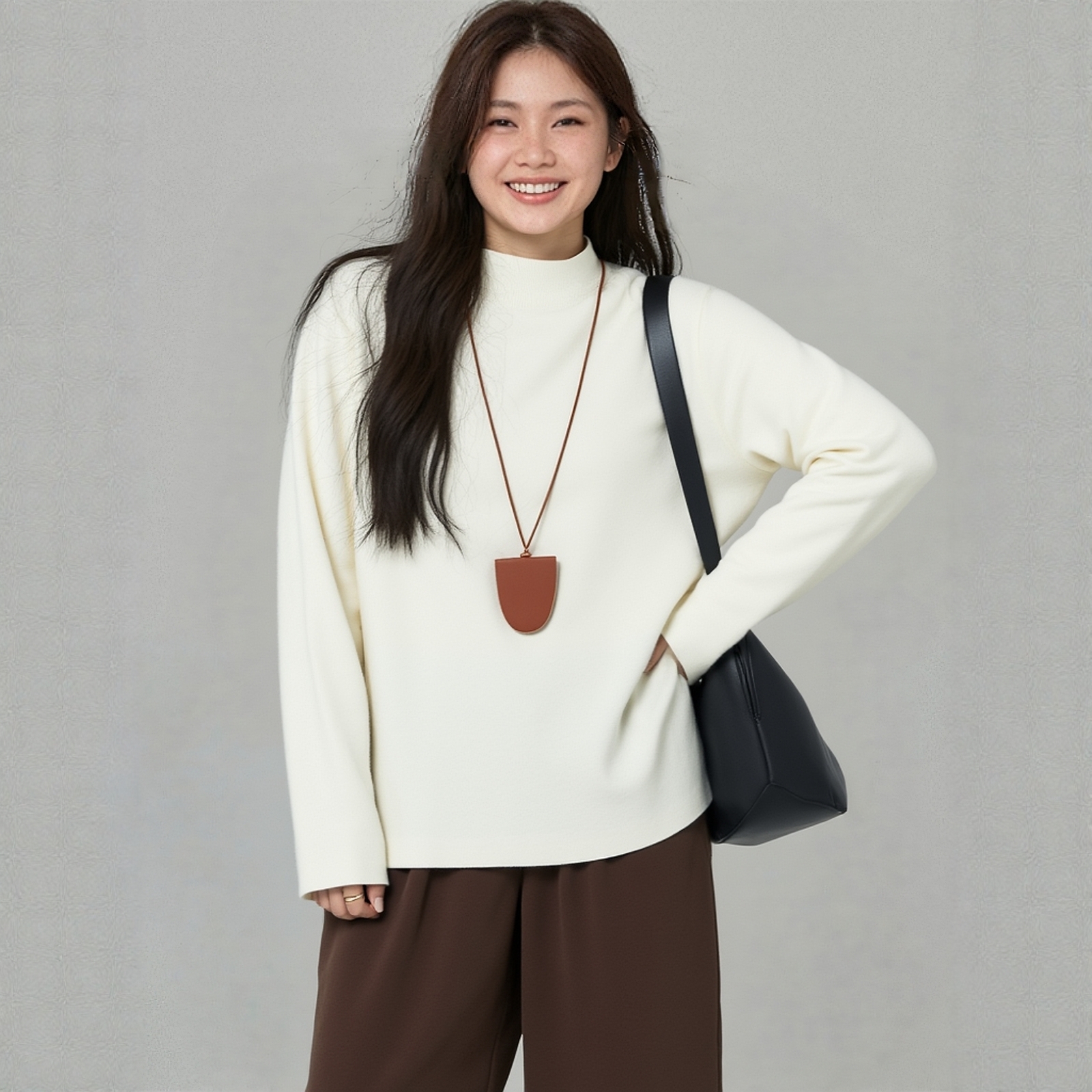 凤凰依屋大码女装毛衣打底套头衫