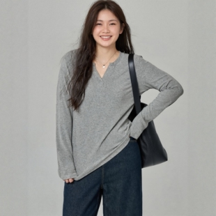 独特漂亮女装 大码 新款 上衣2025秋装 200斤胖MM绝美正肩T恤 巨好看