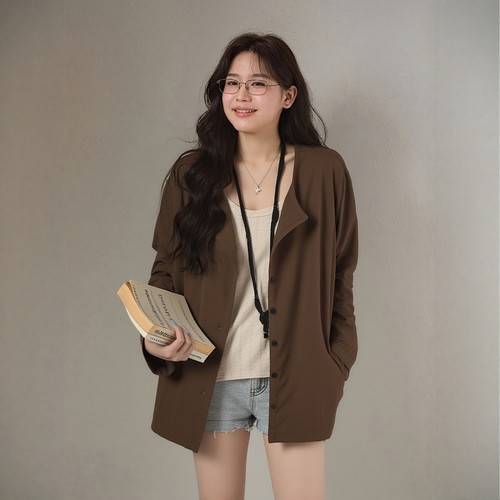 大码胖mm巨显瘦针织开衫