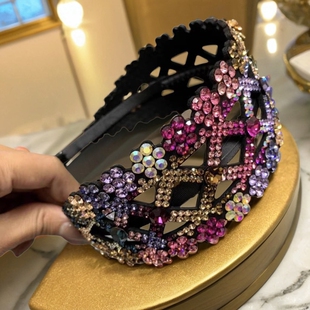 原创设计新款进口捷克遮白发拉直不折防滑高端发卡精品时尚发饰